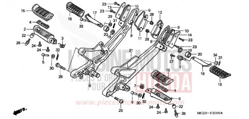 MARCHE CB900F2 de 2002